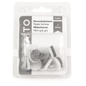Taito huonekalutassu nastalla 20 mm 8 kpl-