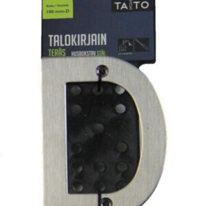 Taito talokirjain 100mm teräs D-