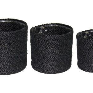 KORI jute rope musta muov. s/3