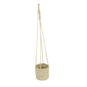 Amppeli jute rope muovitettu 16x16cm k.90cm
