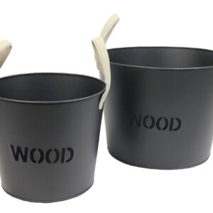 Takkakori musta metalli WOOD s/2