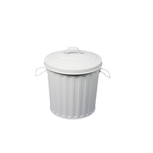 Kannellinen metall. astia valkoinen 7 l
