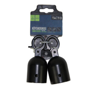 Taito köysikoukku musta 40mm 2kpl