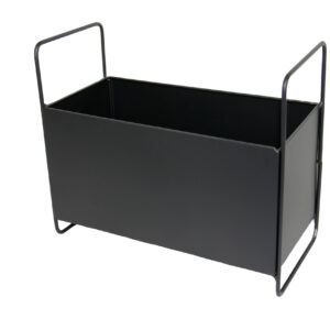 Kukkateline musta 30x15x26cm