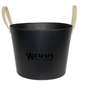 Takkakori musta metalli WOOD L