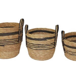 Kori ruskea natural mustat raidat s/3
