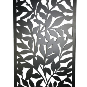 Seinäkoriste musta metallinen 60x120cm