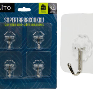 Taito supertarrakoukut 4kpl läpinäkyvä