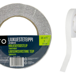 Taito liukuesteteippi läpinäkyvä 25mm 10 m