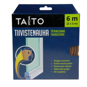 Taito tiivistenauha P ruskea 2x3 m 9x5,5mm