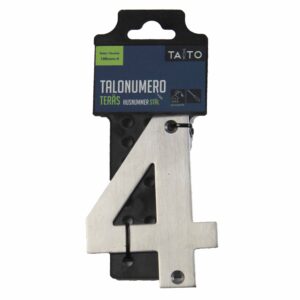 Taito talonumero 100mm teräs 4-