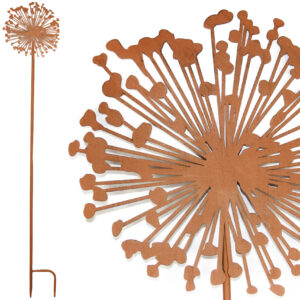 Koriste metallinen Allium kukkatuki k.120cm
